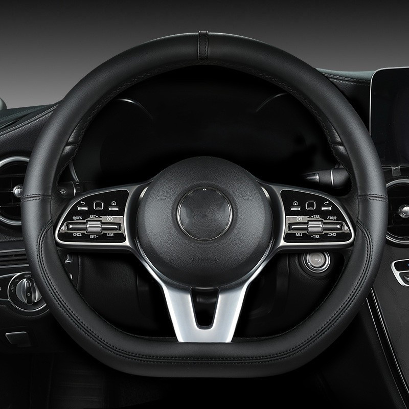 Full Leather Universal Car Ste - đánh giá và giá Car Steering Wheel Cover Anti Slip Breathable