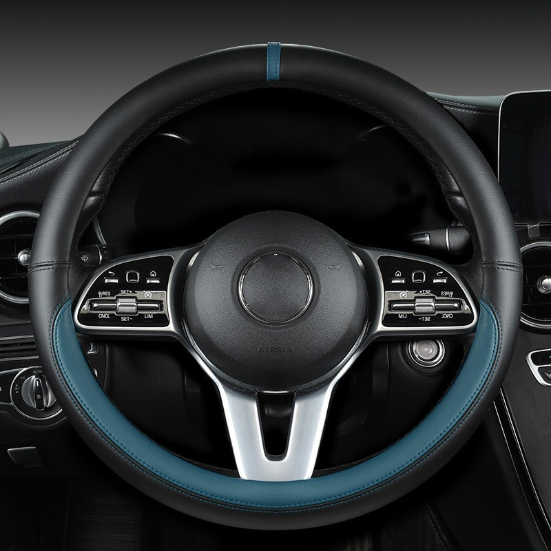 Full Leather Universal Car Ste - đánh giá và giá Car Steering Wheel Cover Anti Slip Breathable