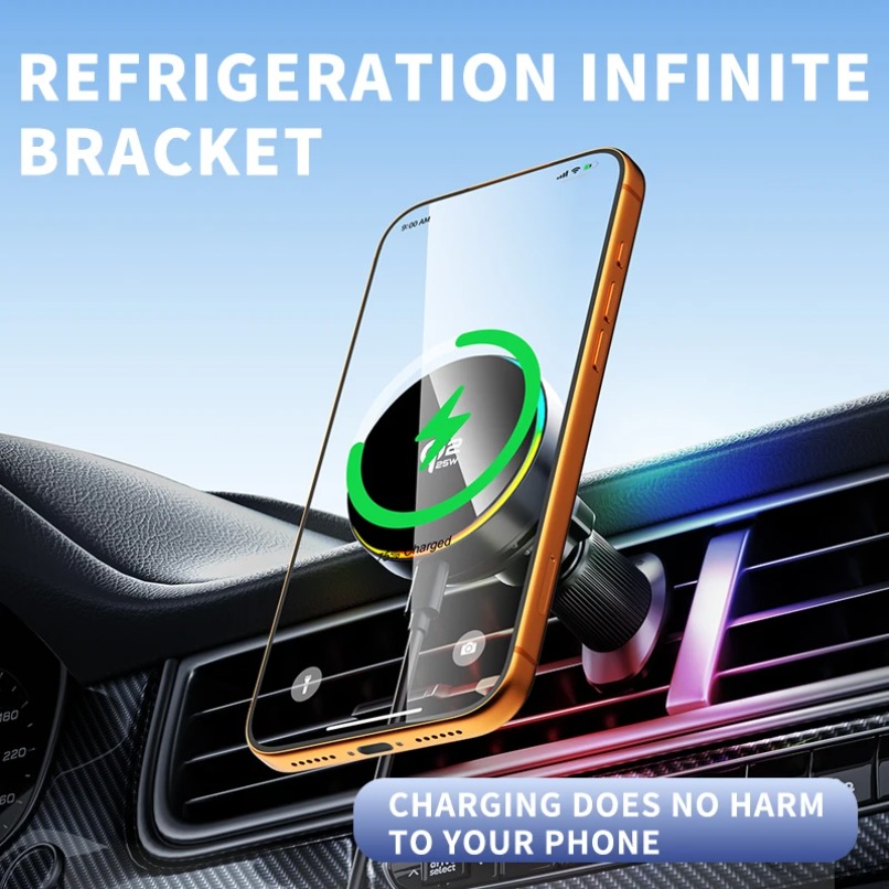 Qi2 25W Magnetic Wireless Car  - đánh giá và giá Wireless Car Charger Mount Fast Charging