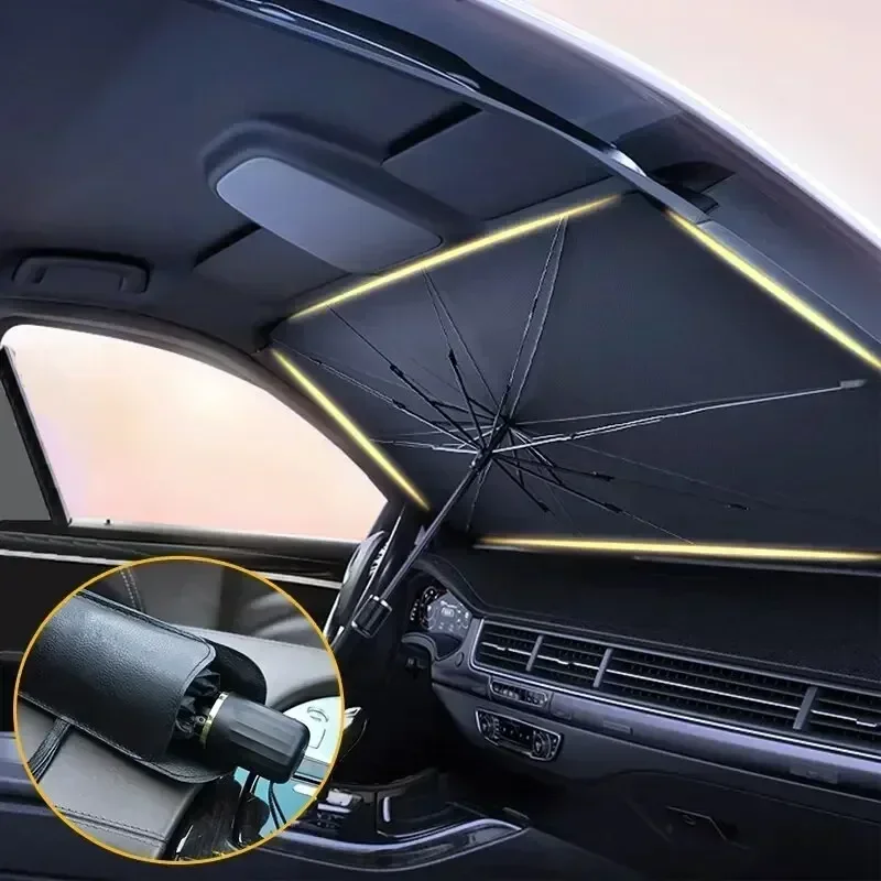 Foldable Car Umbrella Sunshade - đánh giá và giá Car Sunshade Windshield Umbrella Foldable