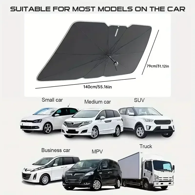 Foldable Car Umbrella Sunshade - đánh giá và giá Car Sunshade Windshield Umbrella Foldable