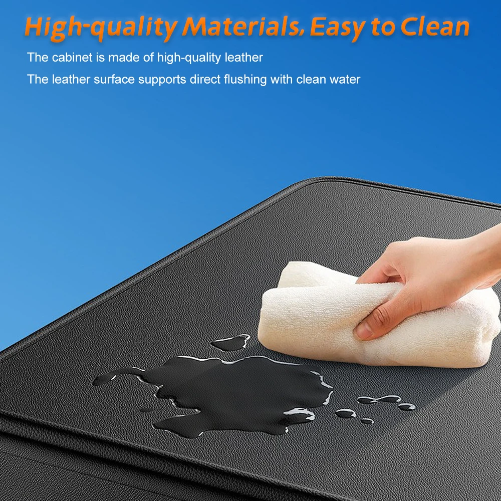 Premium Leather Foldable Car T - đánh giá và giá Car Trunk Organizer Foldable Storage Box