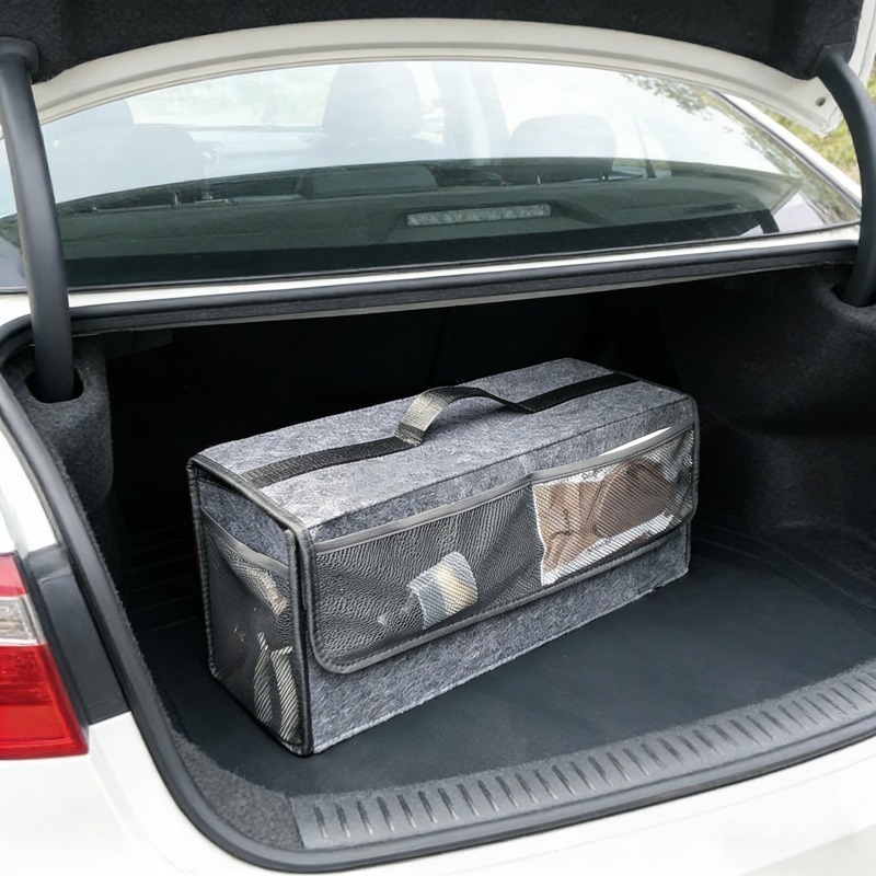 Felt Car Trunk Organizer with  - đánh giá và giá Car Trunk Organizer Foldable Storage Box