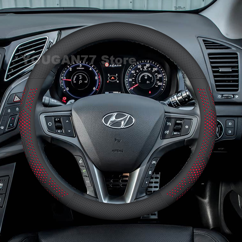 Leather Car Steering Wheel Cov - đánh giá và giá Car Steering Wheel Cover Anti Slip Breathable